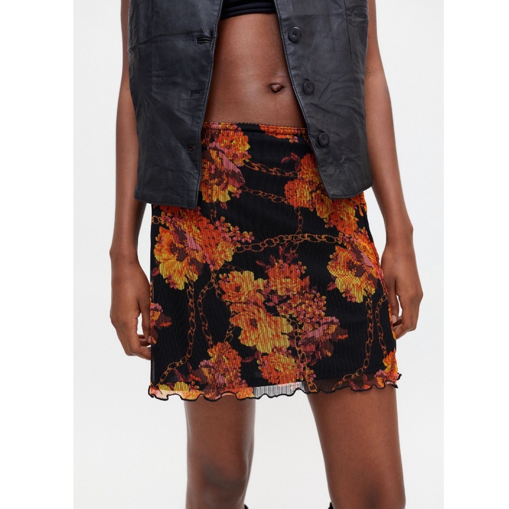 UO Printed Lightweight Mini Skirt